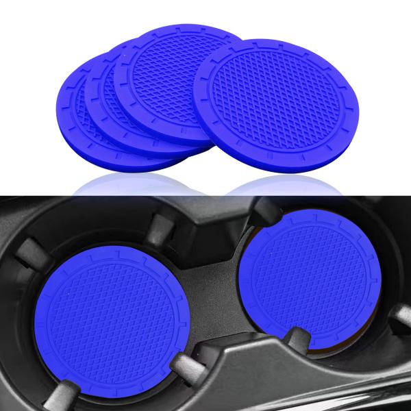 【並行輸入品】車用カップホルダーコースター 4枚 PVC 車用コースター ユニバーサル 自動滑り止め...