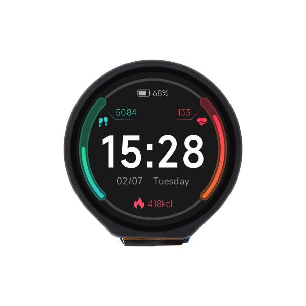 【並行輸入品】ウェーブシェア 1.3インチ ラウンドLCDディスプレイモジュール タッチパネル付き ...