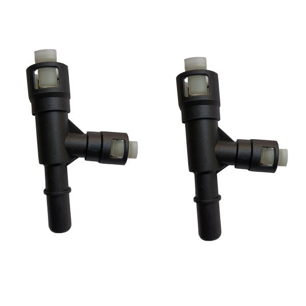 【並行輸入品】2個 ブラック ヒーターホース Tコネクター 15055342 15055343 キャ...