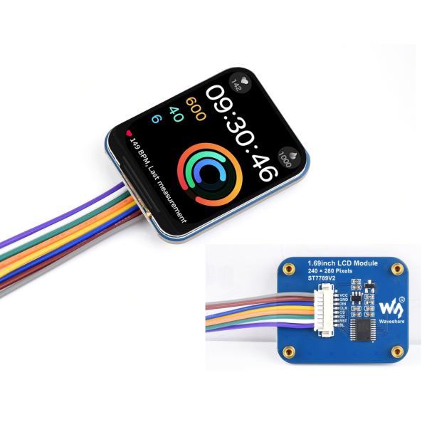 【並行輸入品】ウェーブシェア1.7インチLCDディスプレイモジュール、240x280 IPSスクリー...