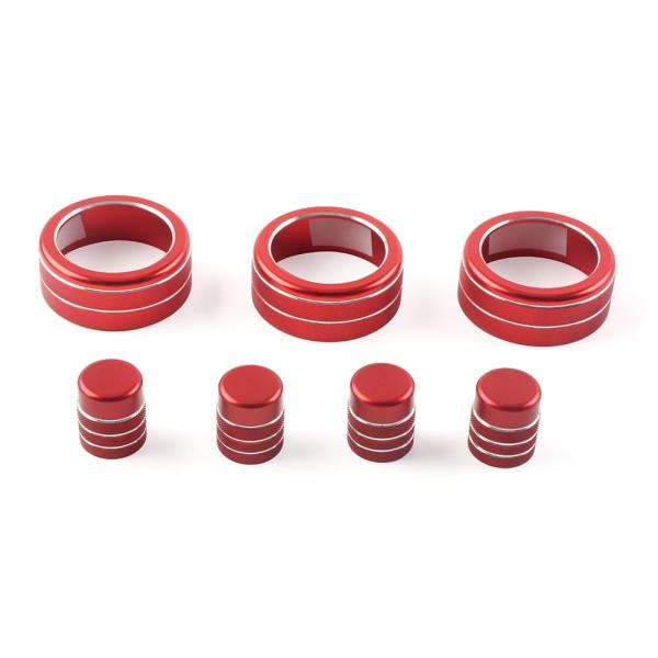 【並行輸入品】FSFY Car Panel Frame Vent Bezel Knob Button...