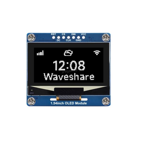 【並行輸入品】1.54inch 128×64 SPI / I2C OLED White Displa...