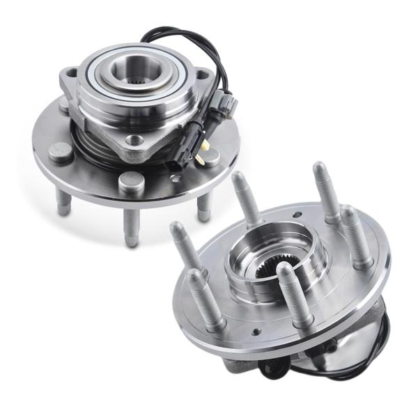 【並行輸入品】Forlevlaep Pair Front Wheel Hub Bearings fo...