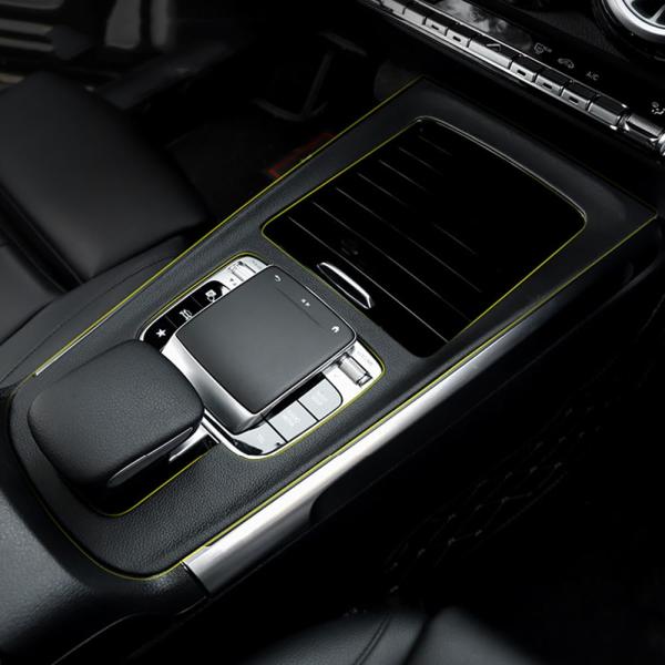 【並行輸入品】Car Center Console Panel Leather Sticker Pr...