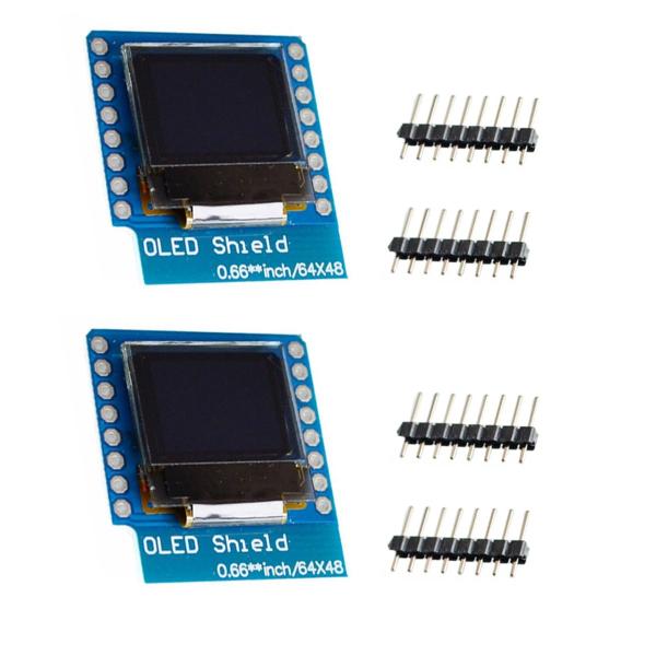 【並行輸入品】0.66 inch OLED Shield I2C IIC Display Mini ...