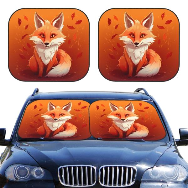 【並行輸入品】KiuLoam 2 Piece Car Windshield Sun Shade, O...