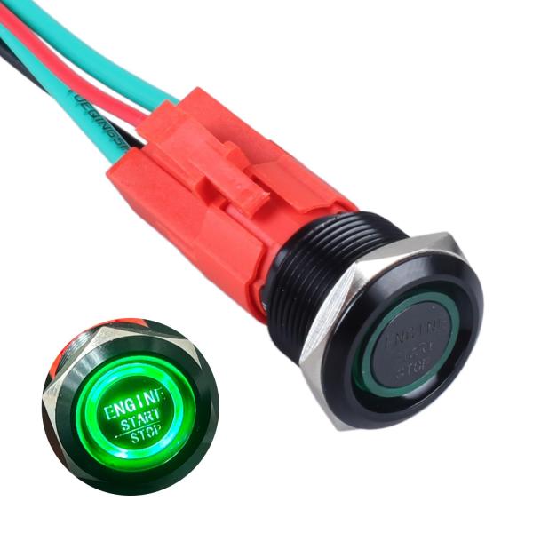 【並行輸入品】DMWD Push Car Engine Push Button Switch Sta...