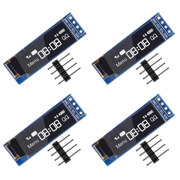 【並行輸入品】#fepart 4Pcs I2C OLED Display Module 0.91 I...
