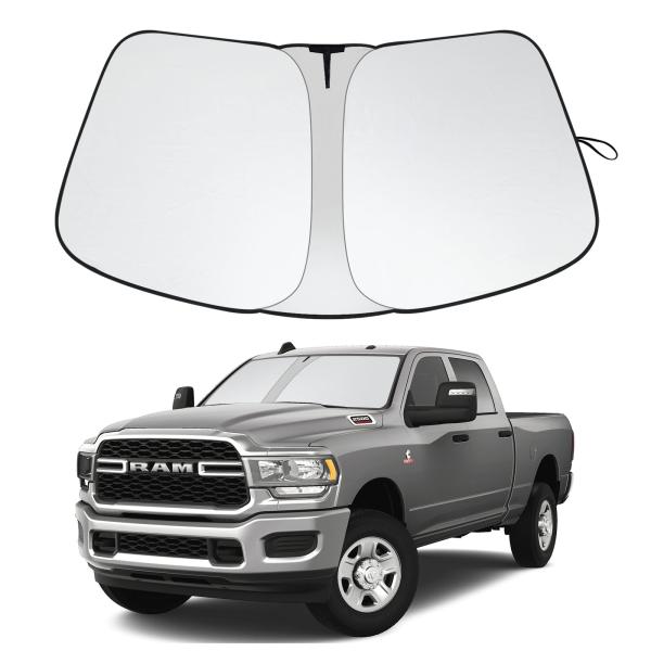 【並行輸入品】2024年アップグレードフロントガラスサンシェード Dodge RAM 2500 35...
