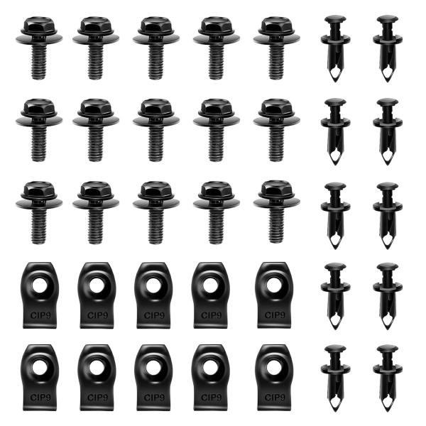 【並行輸入品】getfay Pack 35 Car Hood Guard Body Bolts Ki...