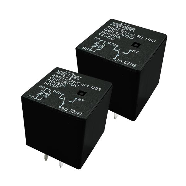 【並行輸入品】2Pcs 898H 1CH C R1 U03 50A 12VDC 5Pins Micr...