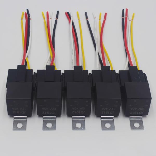 【並行輸入品】Losato JD1912 12V 40A 5ピース 自動車用4ピン SPSTリレー ...