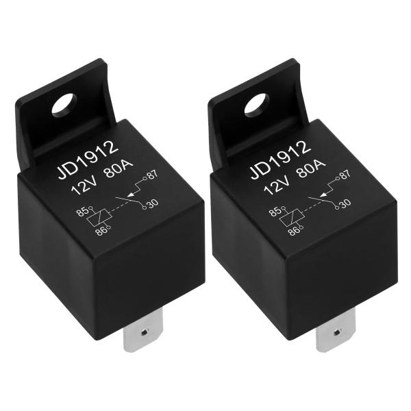 【並行輸入品】Weasch JD1912 カーリレー 12V 80A 4ピン SPST 自動車用スイ...