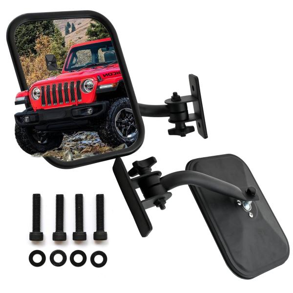 【並行輸入品】RYSPLORE 2個パック ミラー ドアオフ ラングラーミラー用 ドアオフ TJ J...