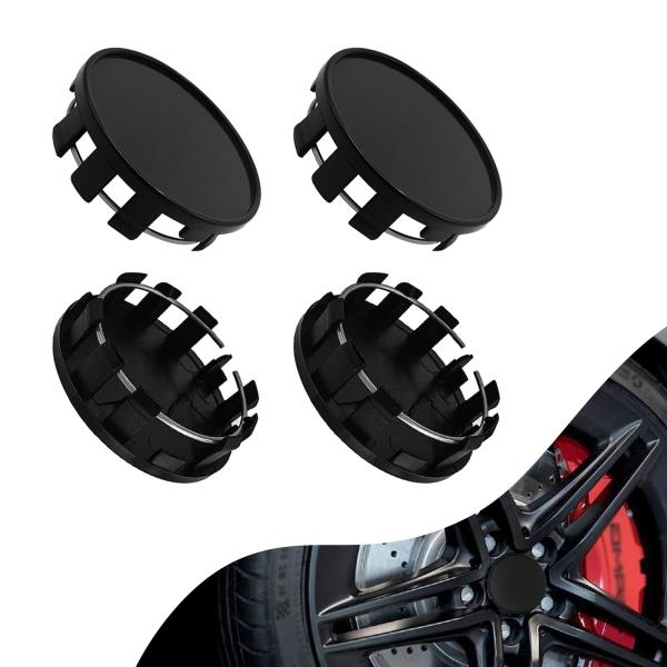 【並行輸入品】Crynod 4個 カーハブセンターキャップ、2.1インチ x 0.6インチ 2.12...