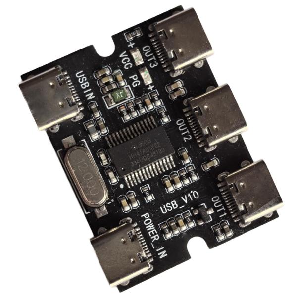 【並行輸入品】1 in 3 Out Type C USB2.0 Hub Expansion Modu...