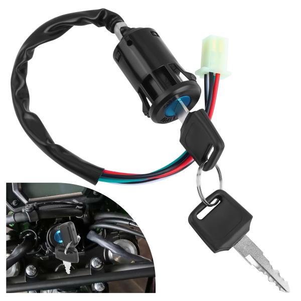【並行輸入品】Universal 4 Wire Motorcycle Ignition Switch...