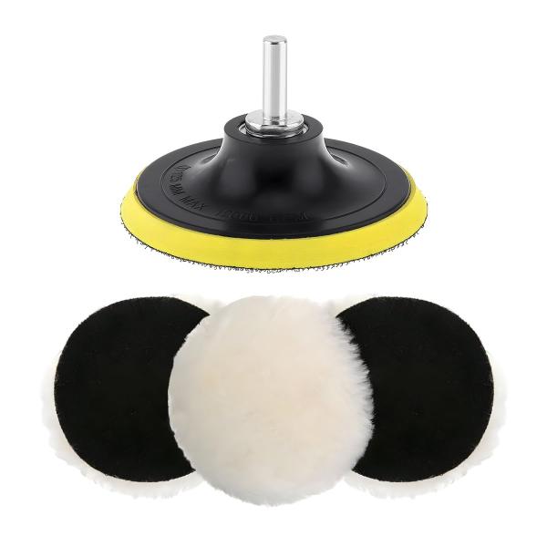 【並行輸入品】Sylvil ウール研磨バフパッド ポリッシャーバフホイール ウールパッド M10ドリ...