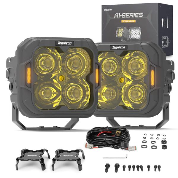 【並行輸入品】3 Inch LED Pod Lights, 80° Spot Offroad Dri...