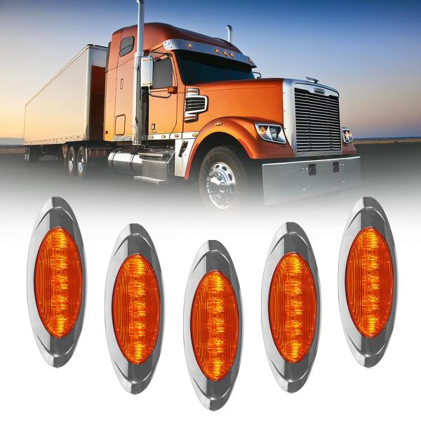 【並行輸入品】5個 LED フロント キャブ ルーフ マーカー ライト トップ ランニングランプ ア...