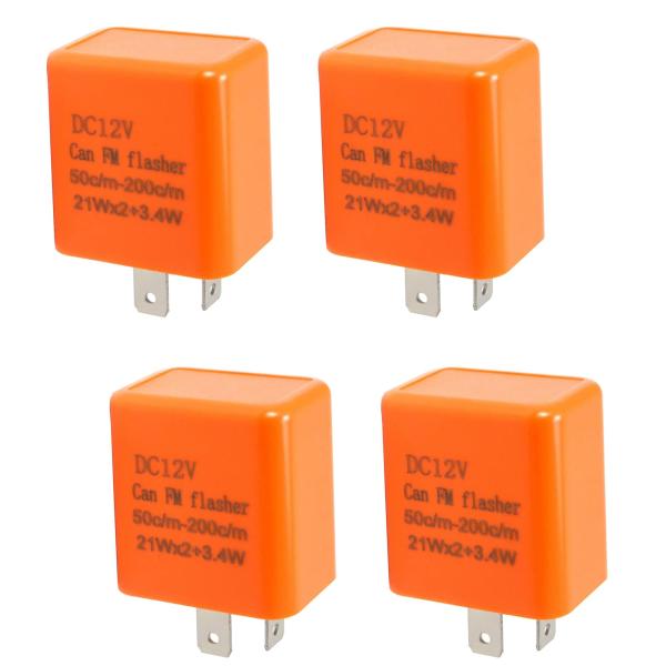 【並行輸入品】HiSport 12V 2ピン 調節可能な電子フラッシャーリレー Honda Grom...