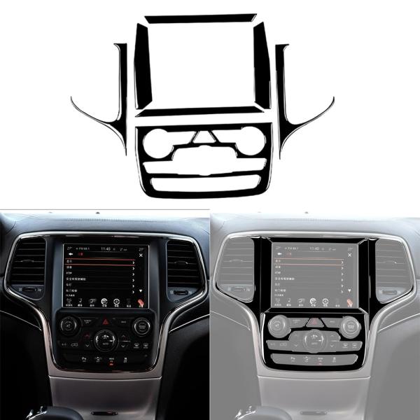 【並行輸入品】UOADA センターコンソールナビゲーションフレーム CDパネルカバー ピアノ ブラッ...