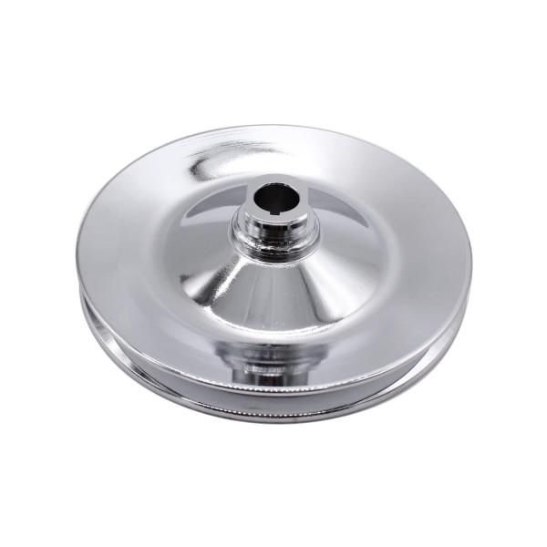 【並行輸入品】クロムスチールパワーステアリングポンプシングルグルーブプーリーVベルト5/8インチキー...