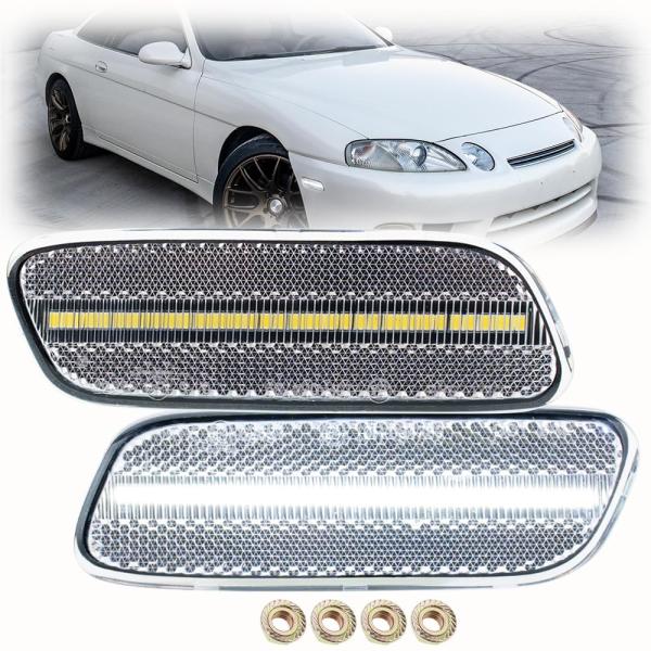【並行輸入品】NSLUMO Led Side Marker Lights for Lex'us SC...