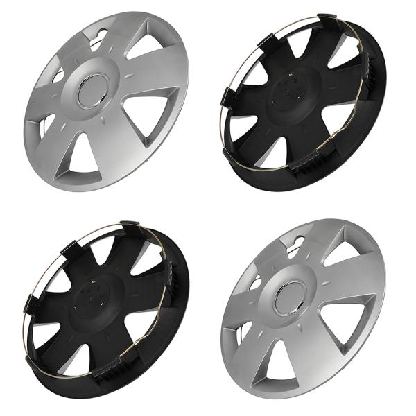 【並行輸入品】SCITOO Stylish 14 Inch Set of 4pcs Silver H...