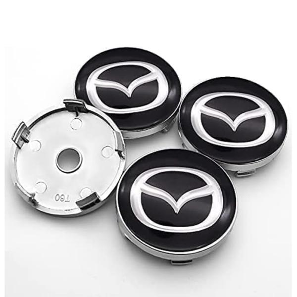 【並行輸入品】POICNMD 4 Pcs Wheel Center Cover for Mazda ...