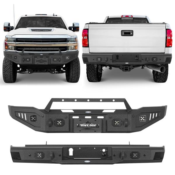 【並行輸入品】 Hooke Road Silverado 3500 Bumpers Front an...