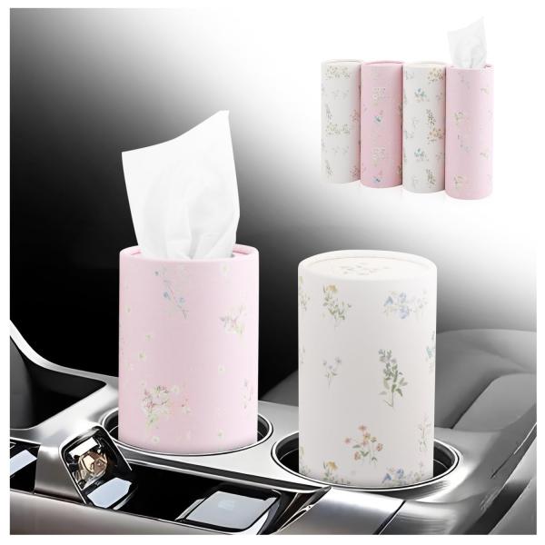 【並行輸入品】車用ティッシュホルダー 4個 詰め替え可能 引き出し式 車用ティッシュシリンダー 1箱...