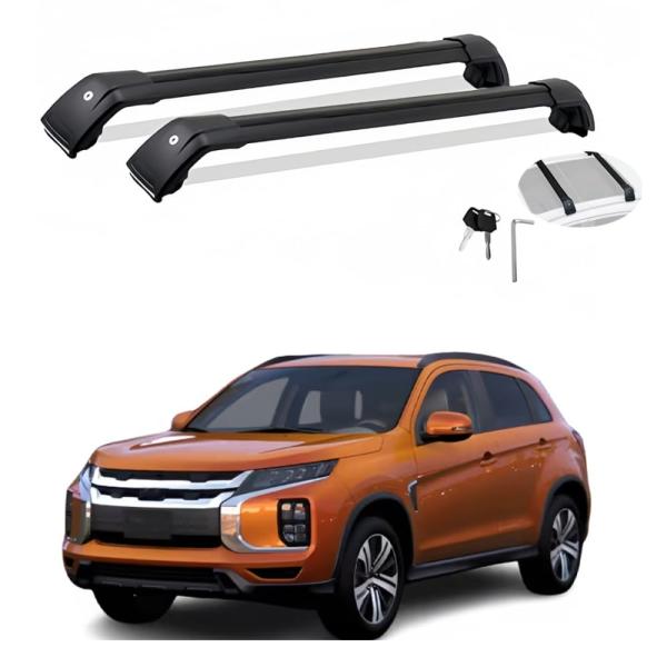 【並行輸入品】 Lockable Roof Rack Cross Bars Fits for Mit...