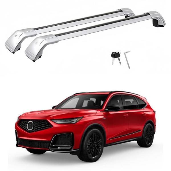 【並行輸入品】 Lockable Roof Rack Cross Bars Fits for Acu...