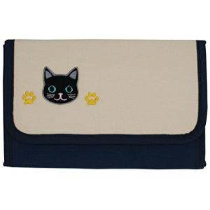 ニックナック ハートフルペット健康手帳ケースNA 黒猫 マルチケース 人気 便利 サイズ:W20xH13xD3cm