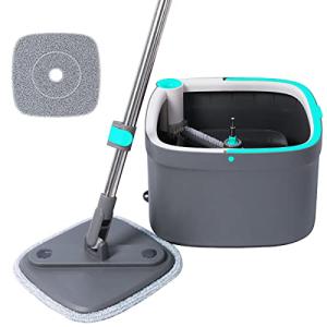 iRoom RM360 回転モップ クリーナー 水拭き マイクロファイバー 分離式 床掃除 回転式 汚水分離