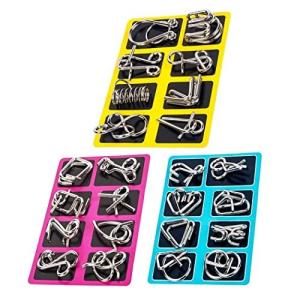 XSAJU 知恵の輪 パズル 24点 セット 大人 子供 謎解き 知育 おもちゃ ミステリーリング