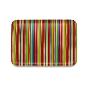 橋本達之助工芸 NRトレーM角 ミラノストライプ  レッド