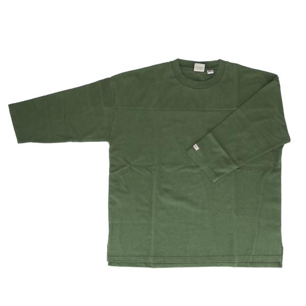 ☆ 42.オリーブ ☆ LLサイズ ☆ Goodwear USAコットンBIG切替7分袖T Good...