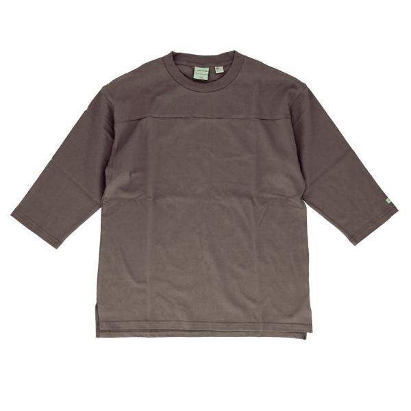 ☆ カーキブラウン ☆ Lサイズ ☆ Goodwear USAコットン切替7分袖T goodwear...