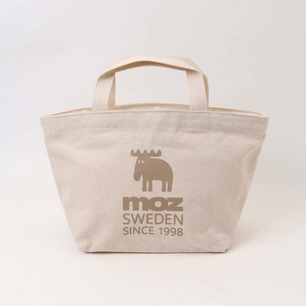 ☆ アイボリー ☆ moz モズ ファスナーの付いた帆布トートM moz モズ バッグ ファスナーの...