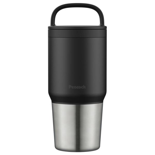 ☆ ブラック ☆ Peacock ステンレスボトル AEF-60 マグボトル 洗いやすい 600ml...
