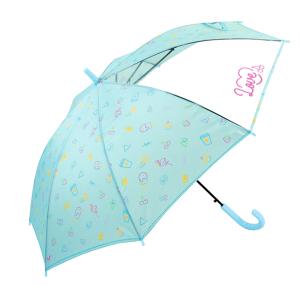 ☆ 1347sachs 傘 子供 ジャンプ傘 おしゃれ ワンタッチ キッズ こども 子ども用 女の子 男の子 55cm 小学生 グラスファイバー 丈夫 透明窓｜lucky13