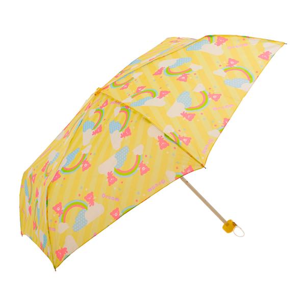 ☆ 5196.yellow 折りたたみ傘 子供 使いやすい 軽量 50cm おしゃれ かわいい ミニ...