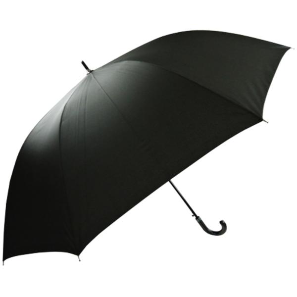 ☆ 黒 ☆ ATTAIN 80cmポンジー無地 強風対応/超撥水加工 メンズ ジャンプ傘 傘 かさ ...