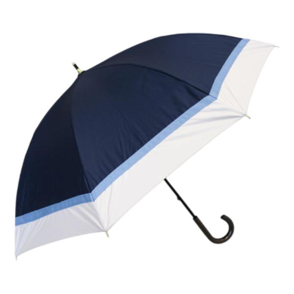 ☆ 6716ネイビー ☆ ATTAIN 晴雨兼用手開き 長傘 50cm 晴雨兼用傘 長傘 遮熱 レデ...