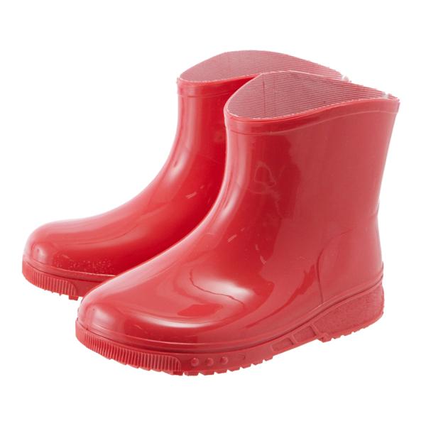 ☆ レッド ☆ 16cm レインブーツ キッズ おしゃれ 通販 ショート 女の子 男の子 男女兼用 ...