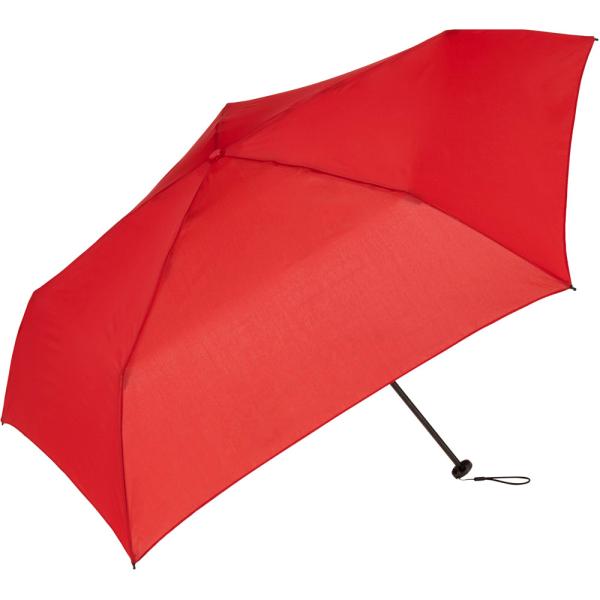 ☆ プレーンカラー/レッド ☆ U-DAY ウィンドレジスタンス 折りたたみ傘 because ビコ...