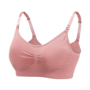 ☆ ピンク ☆ Mサイズ 授乳ブラ 前開き 通販 大きいサイズ ノンワイヤー 可愛い 授乳 ブラジャー マタニティブラジャー シンプル 無地 ス