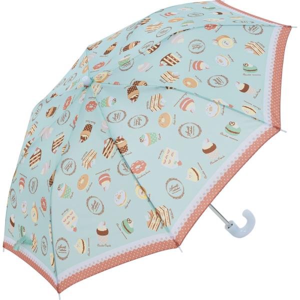 ☆ スイーツグリーン ☆ キッズ 折りたたみ傘 50cm 折りたたみ傘 キッズ 50cm 傘 かさ ...